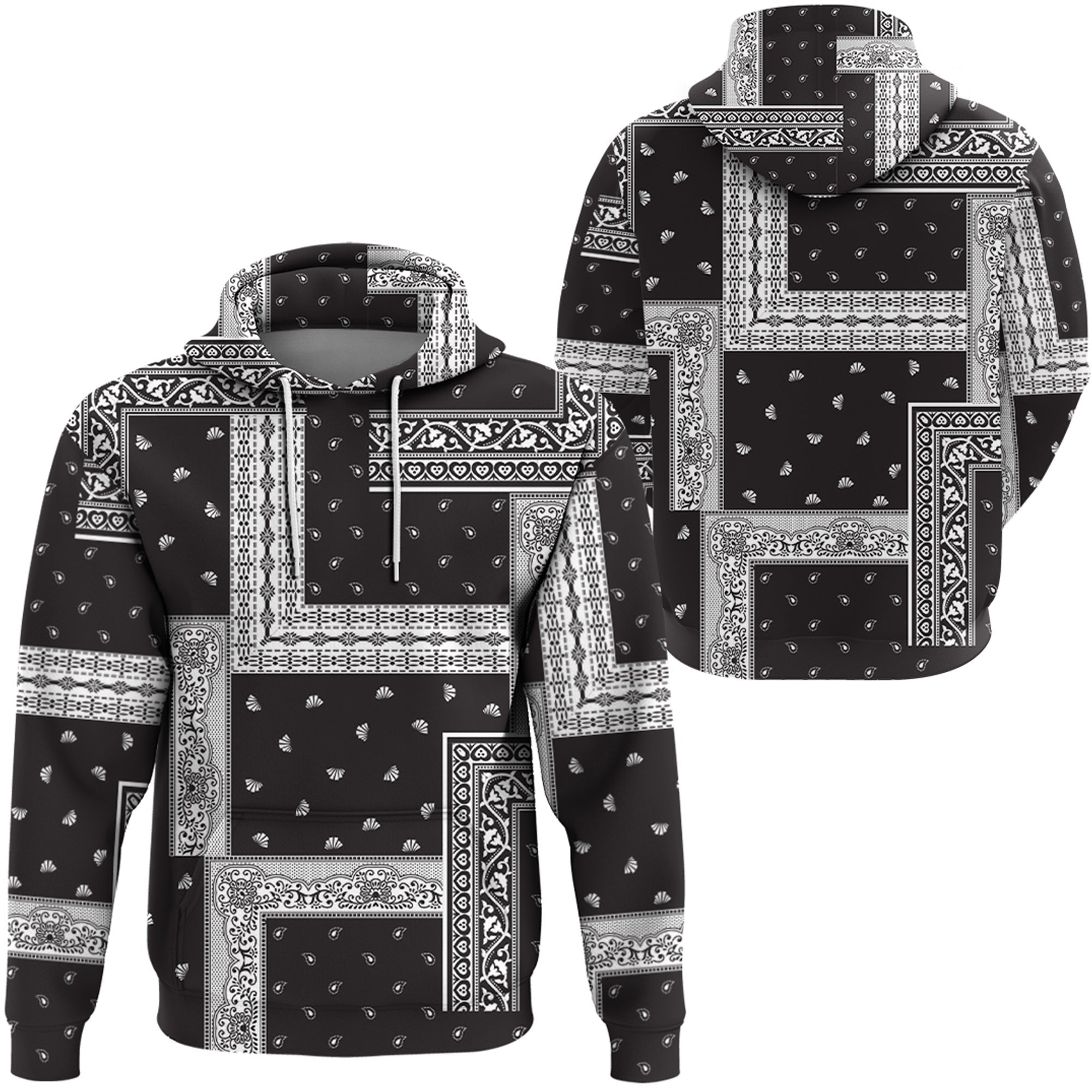 Paisley Bandana Hoodie Pattern Seamless Ver.02 RLT13