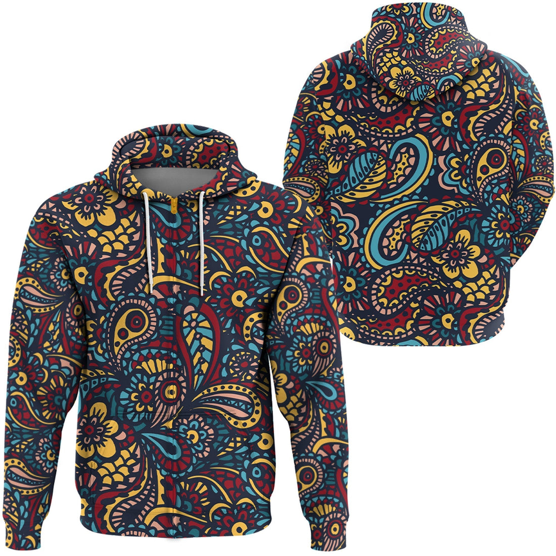 Paisley Bandana Hoodie Pattern Seamless Ver.24 RLT13