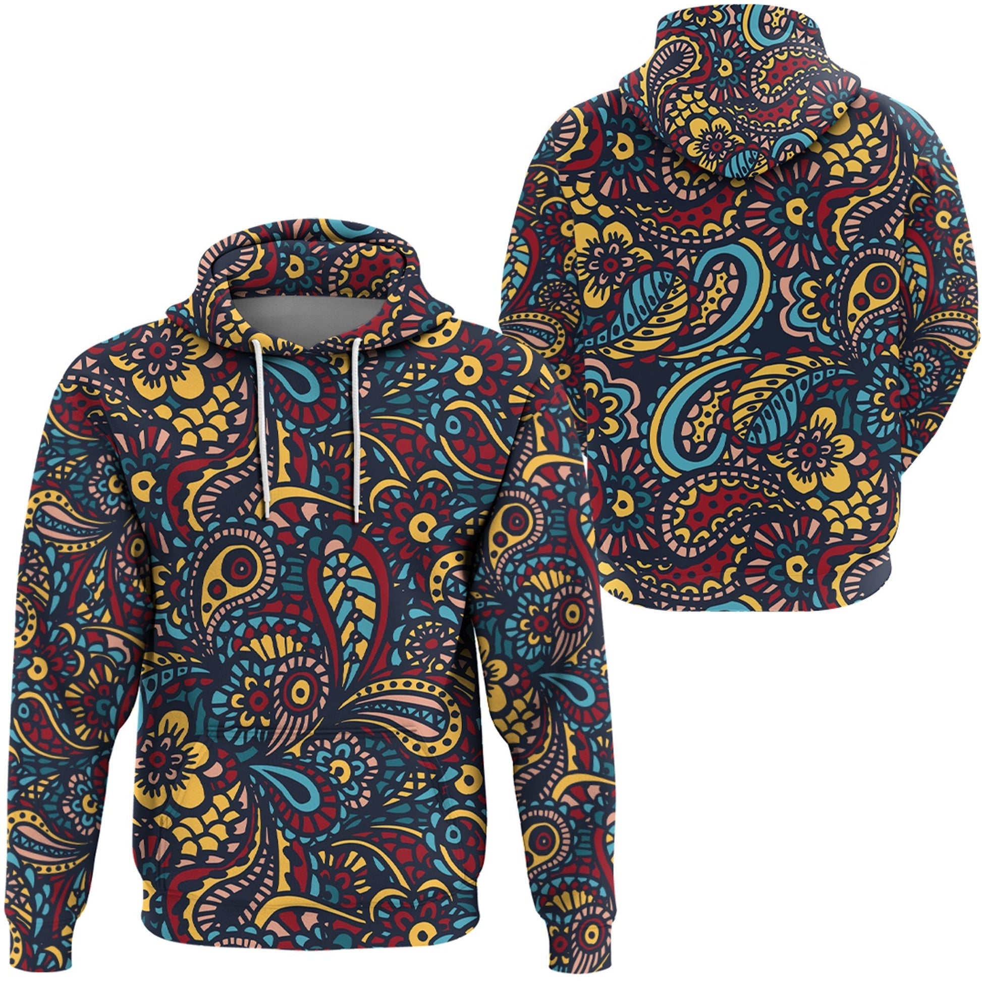Paisley Bandana Hoodie Pattern Seamless Ver.24 RLT13