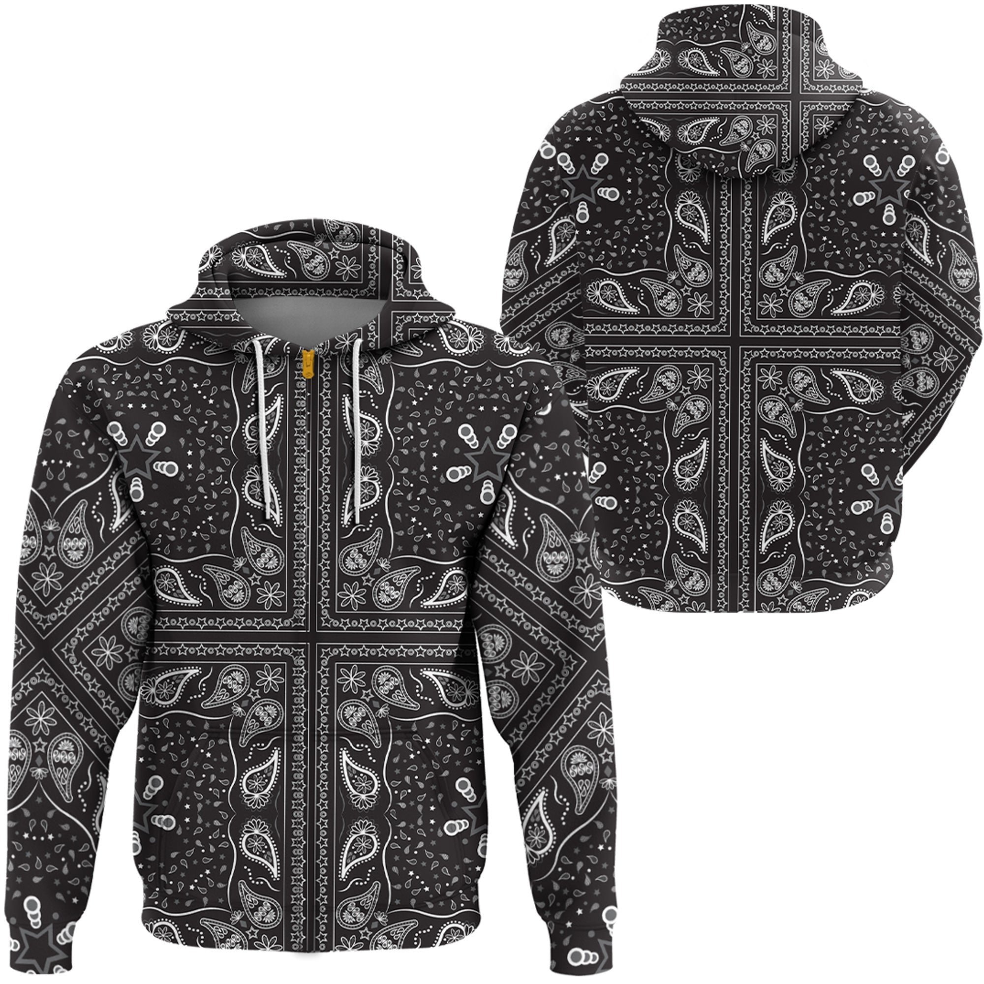 Paisley Bandana Hoodie Pattern Seamless Ver.07 RLT13