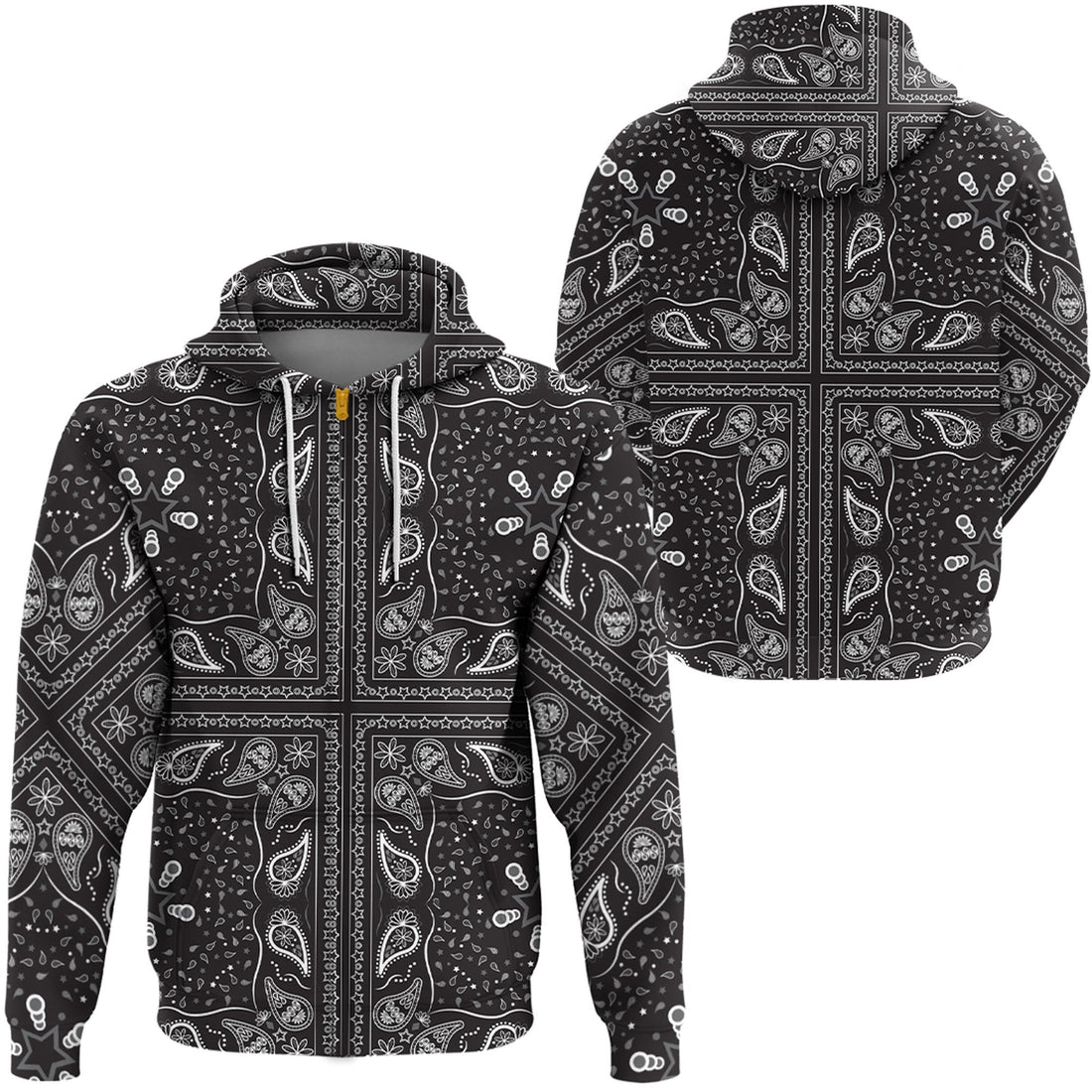 Paisley Bandana Hoodie Pattern Seamless Ver.07 RLT13
