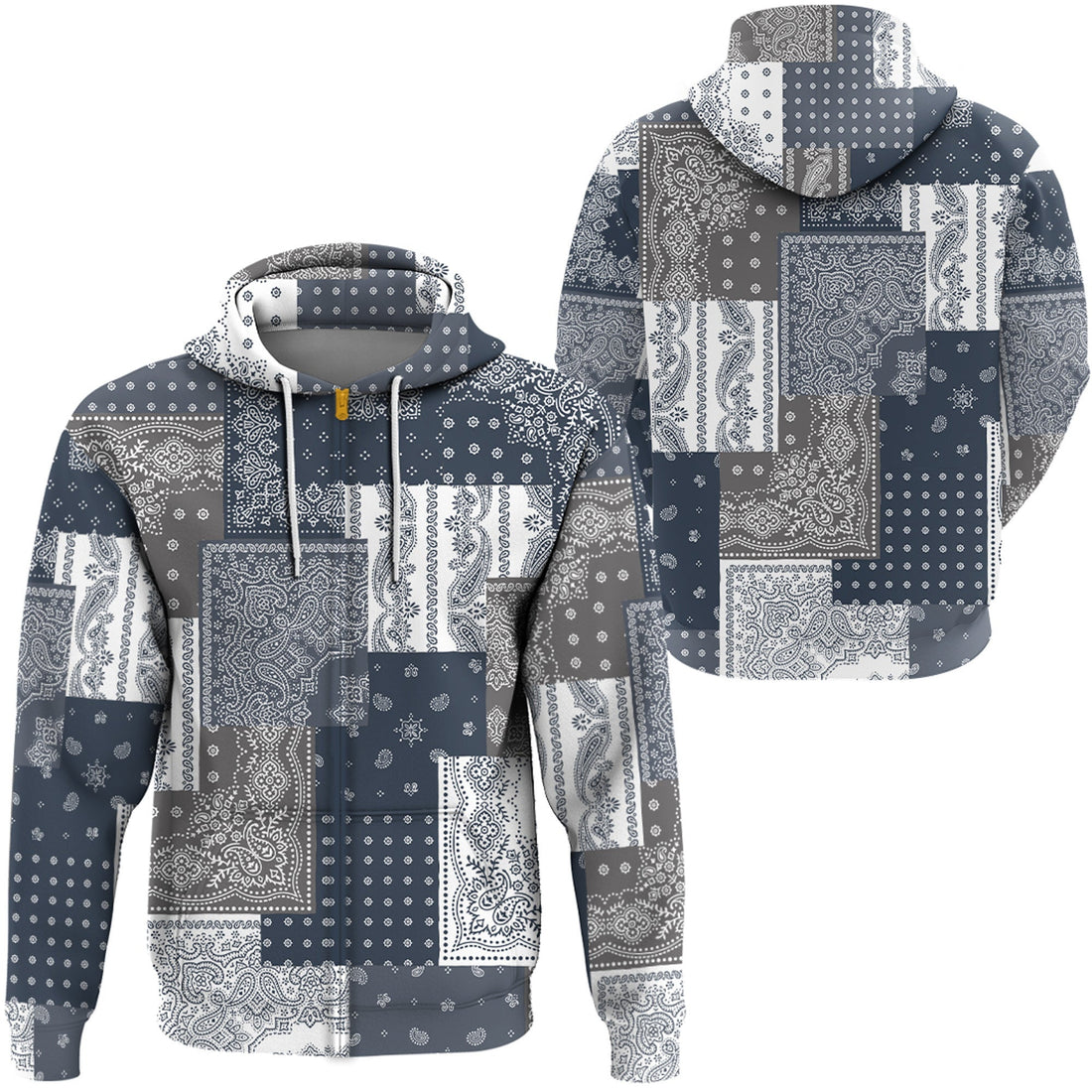 Paisley Bandana Hoodie Pattern Seamless Ver.17 RLT13