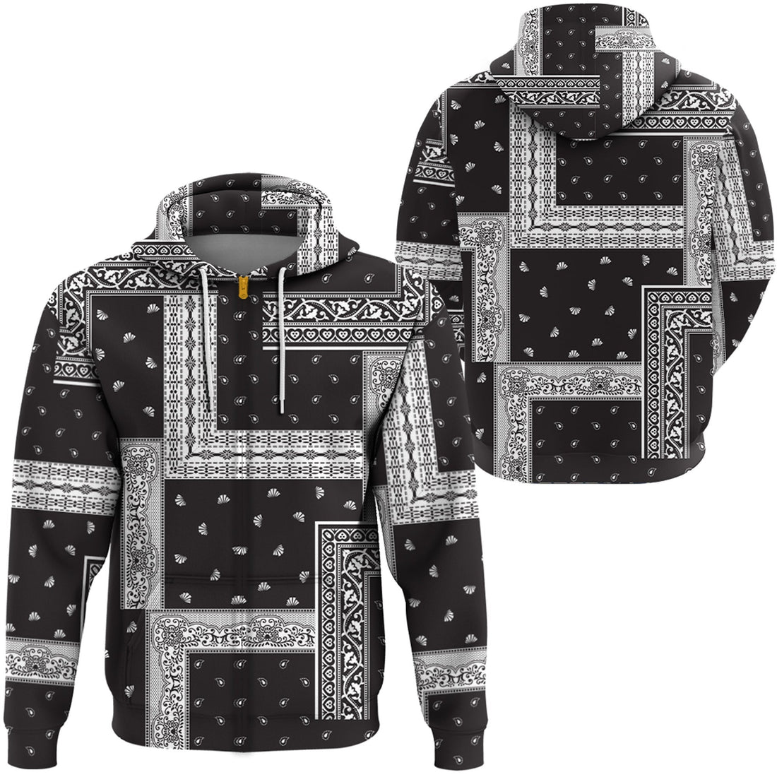 Paisley Bandana Hoodie Pattern Seamless Ver.02 RLT13
