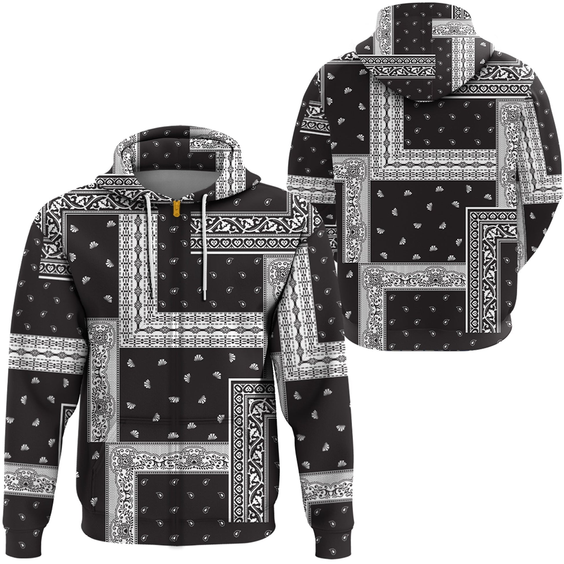 Paisley Bandana Hoodie Pattern Seamless Ver.02 RLT13