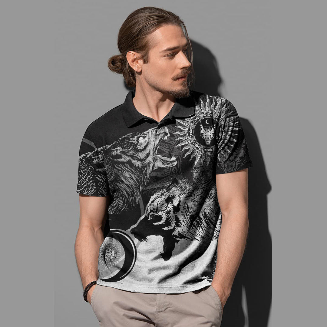 Viking Skoll and Hati New Style Polo Shirt RLT13