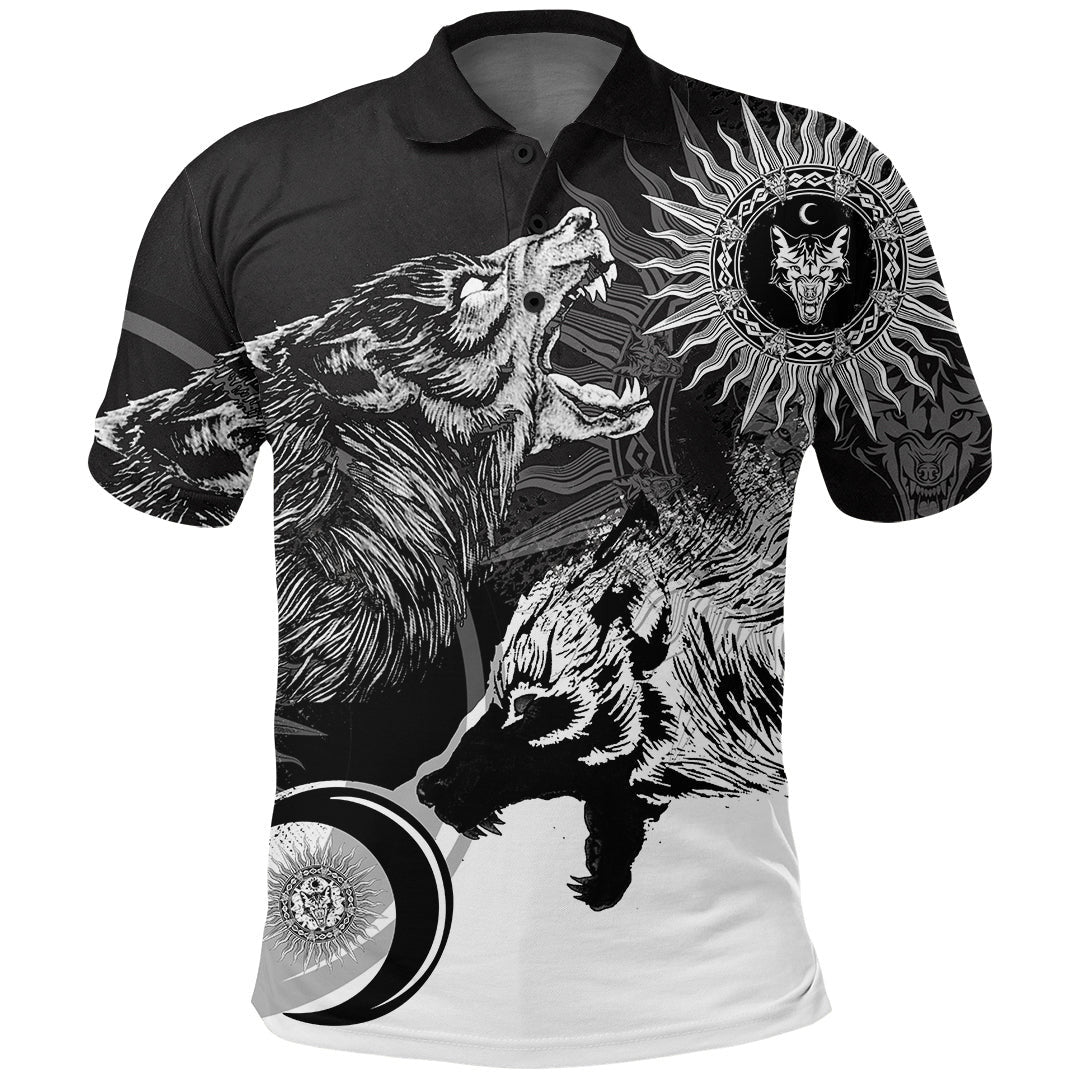 Viking Skoll and Hati New Style Polo Shirt RLT13