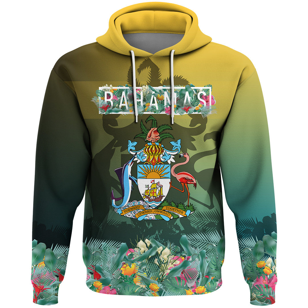Bahamas Flag and Coat of Arms Special Style Hoodie RLT13