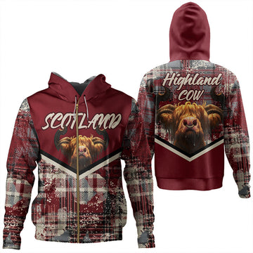Scotland Tartan Grunge Plaid Zip Hoodie RLT12