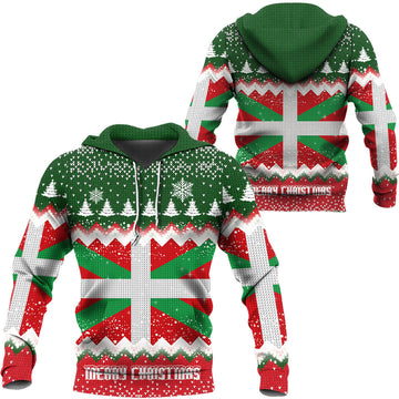 Basque Country Hoodie Merry Christmas