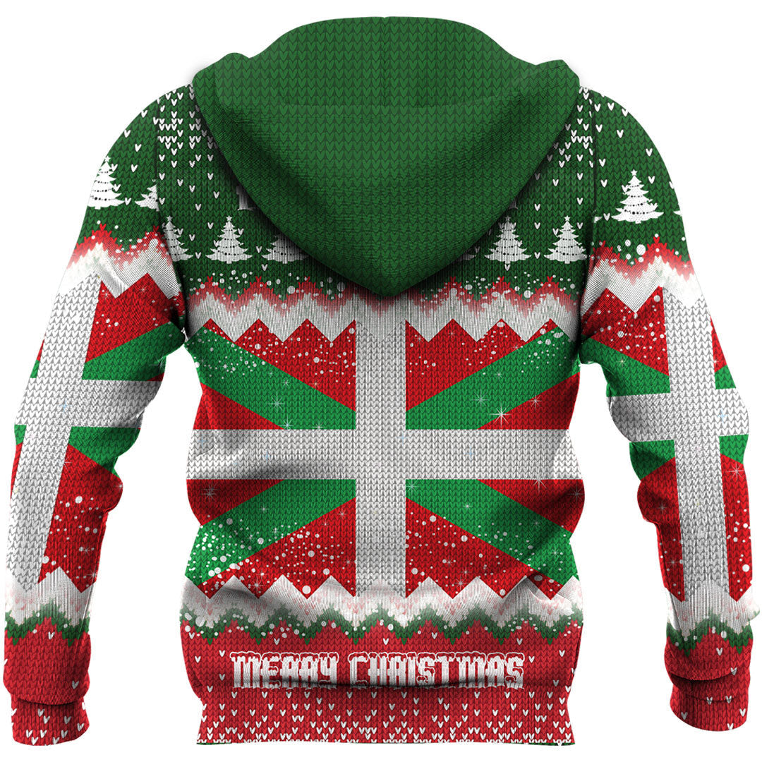 Basque Country Hoodie Merry Christmas