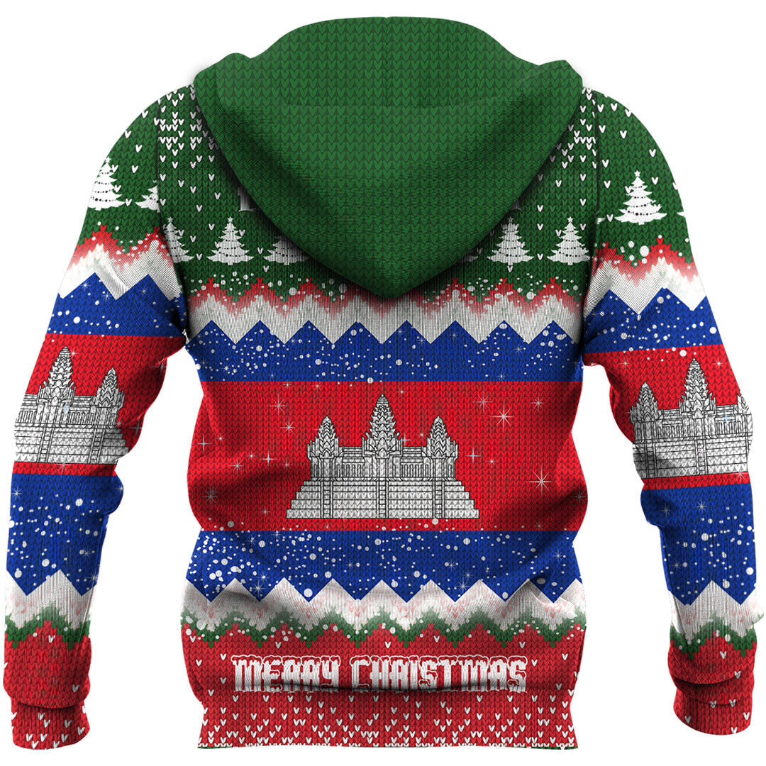 Cambodia Hoodie Merry Christmas