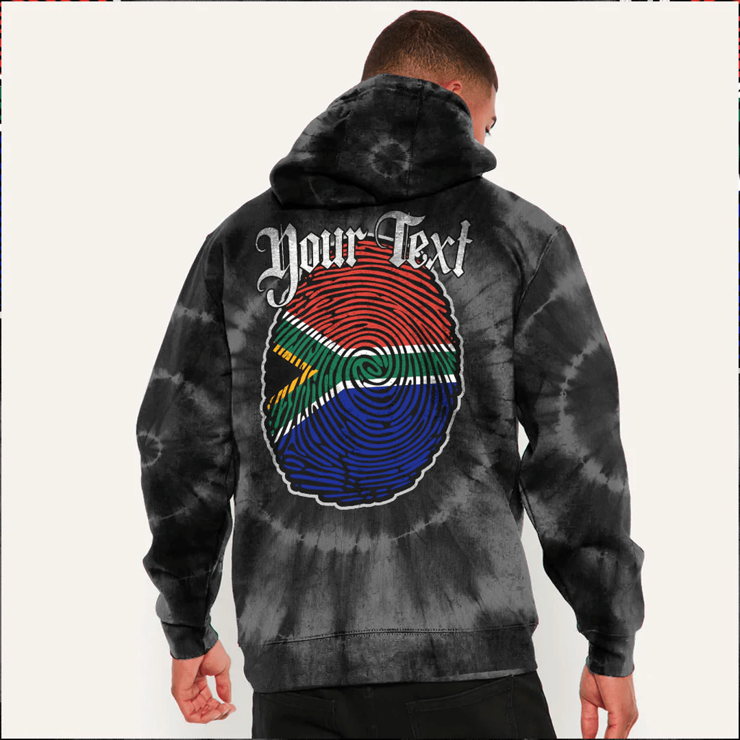 Custom African Hoodie South Africa Its In My DNA Tie Dye Style
