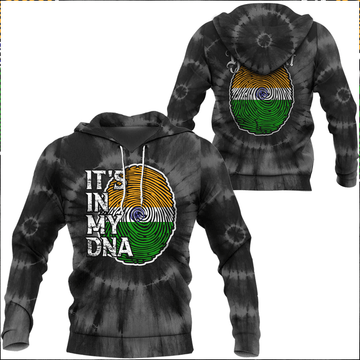 Custom India Hoodie Its In My DNA Tie Dye Style