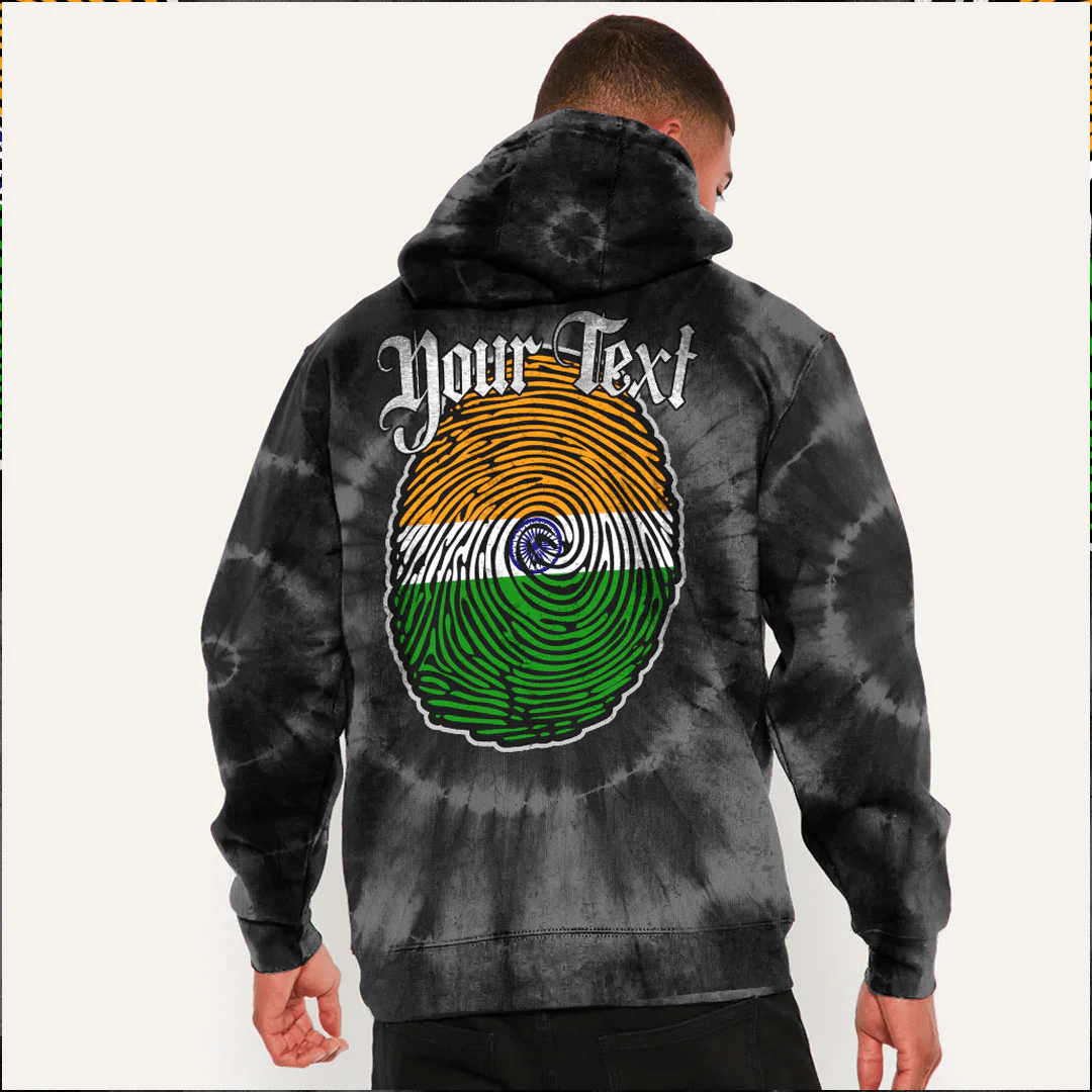 Custom India Hoodie Its In My DNA Tie Dye Style