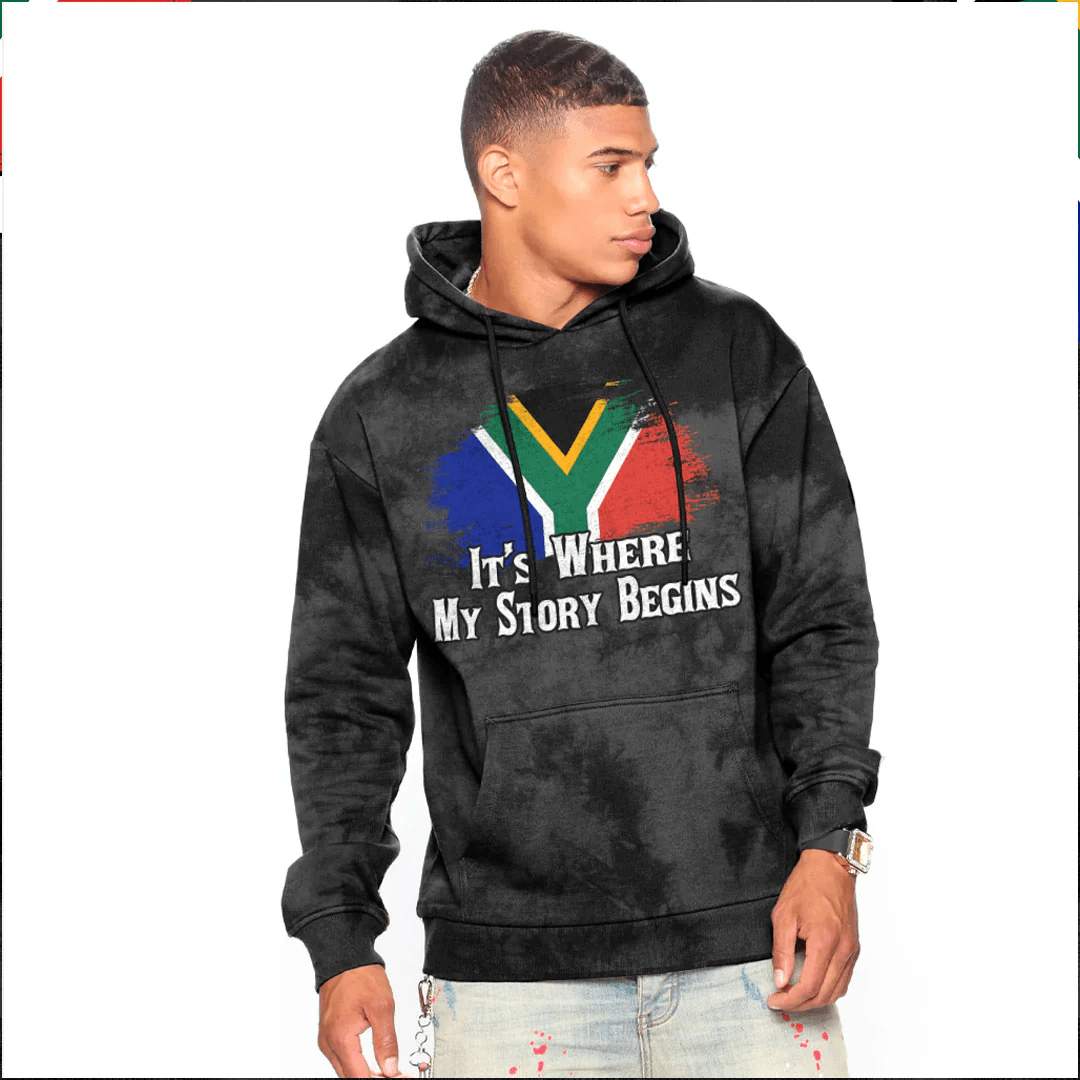 Custom African Hoodie South Africa Its Where My Story Begin Wash Style