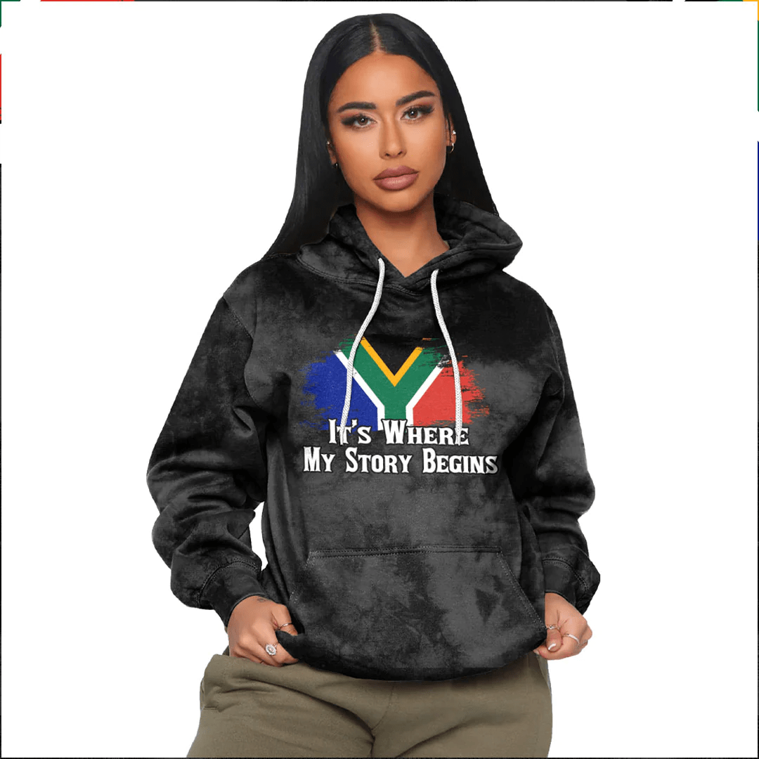 Custom African Hoodie South Africa Its Where My Story Begin Wash Style