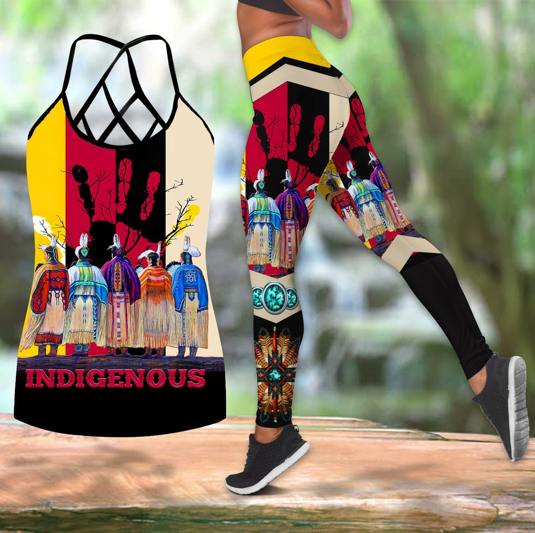 Native American Indigenous Combo Crisscross and Leggings LT10
