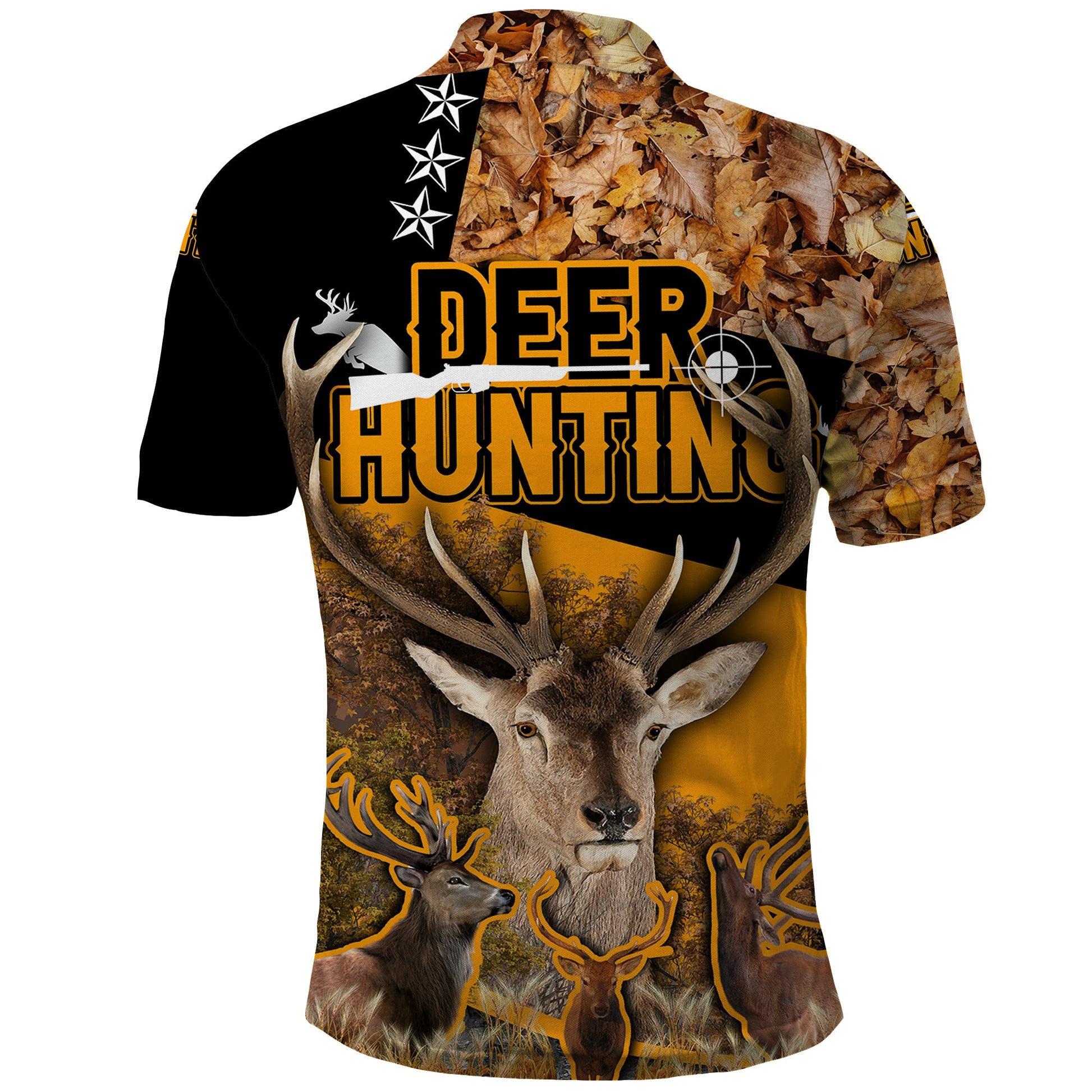 Deer Hunting Fall Of The Leaf Pattern Polo Shirt TS04