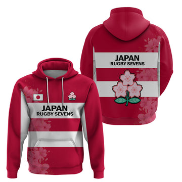 Japan Rugby 7s Japanese Cherry Blossom Hoodie LT14