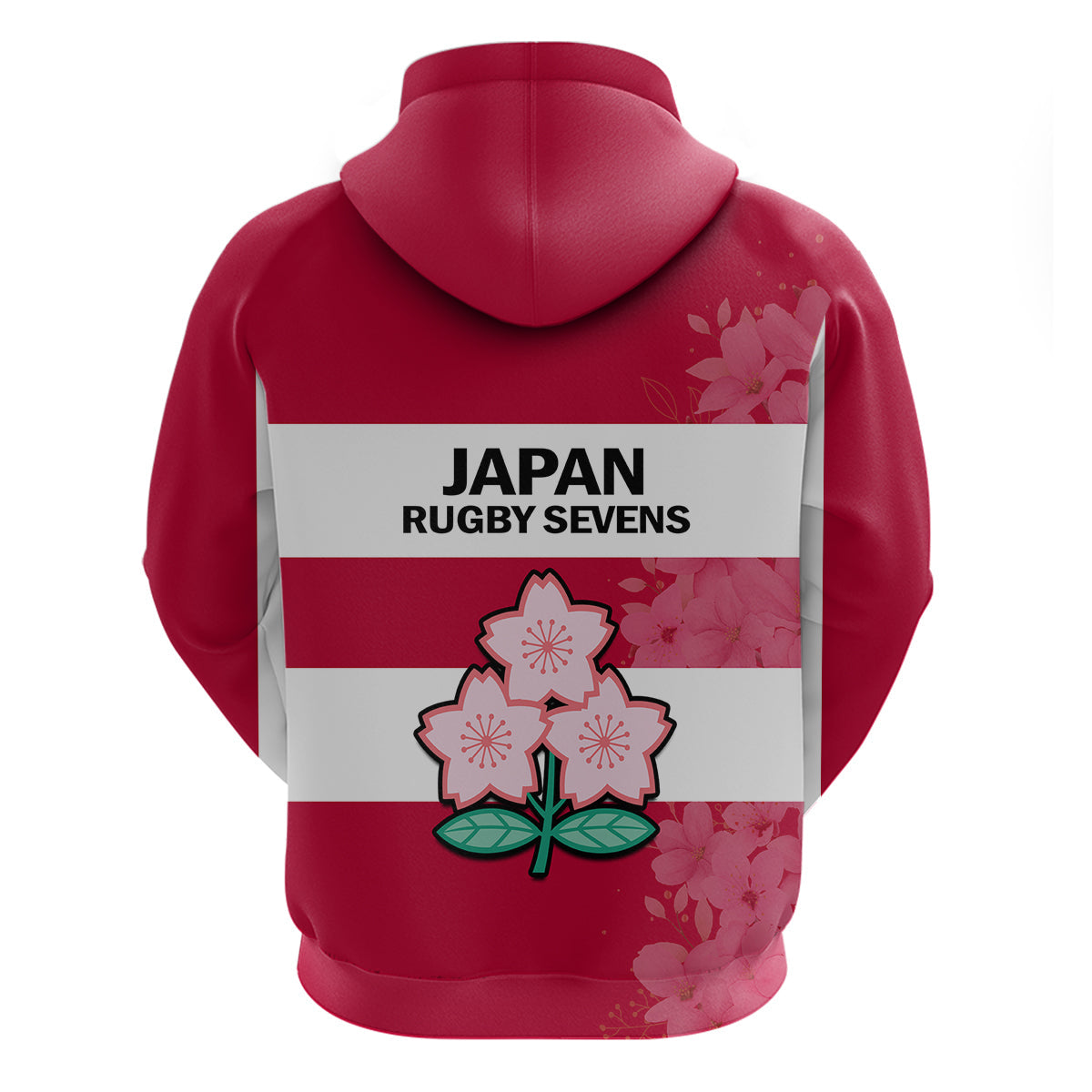 Japan Rugby 7s Japanese Cherry Blossom Hoodie LT14