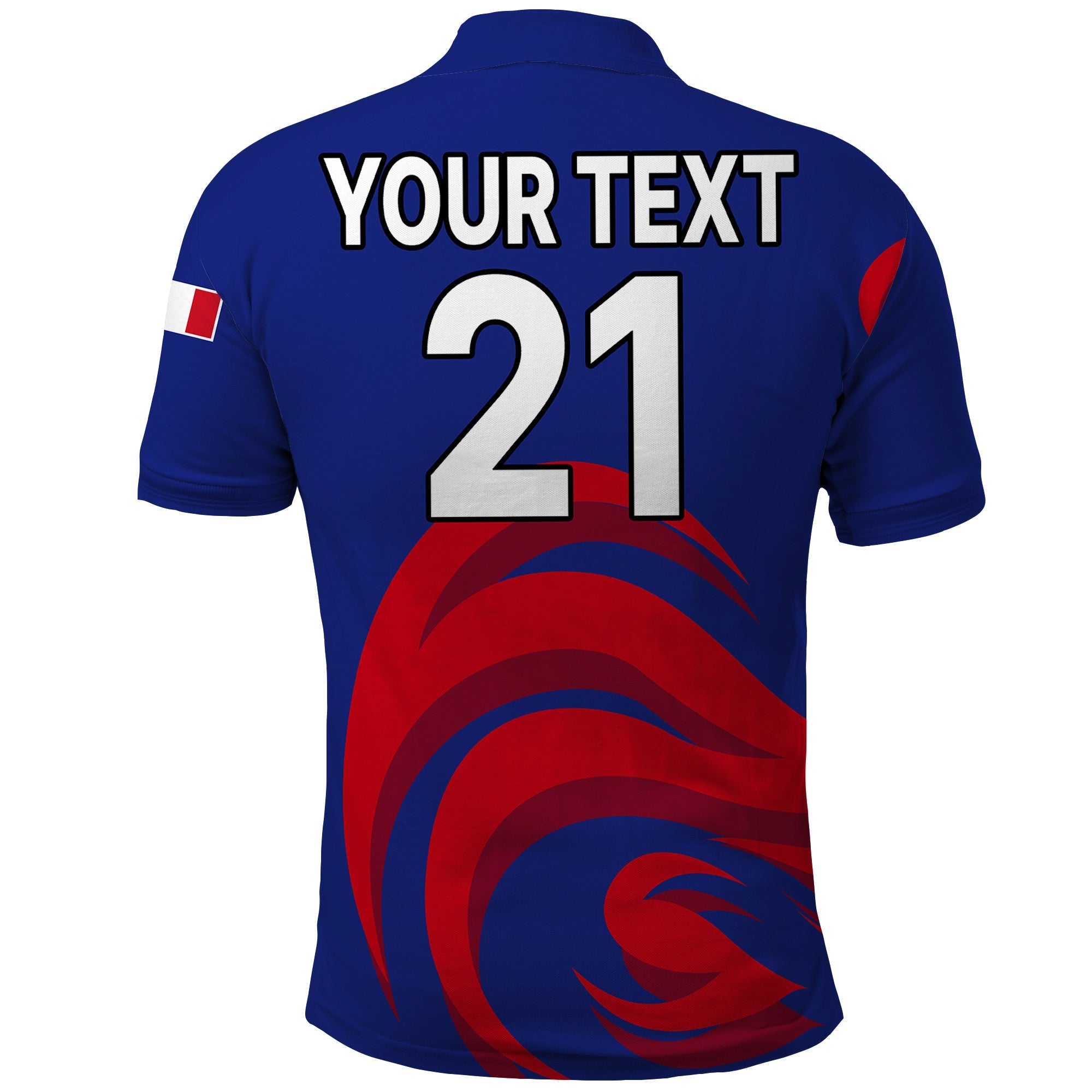 Custom France Rugby 7s 2023 Les Bleus Roosters Polo Shirt LT9