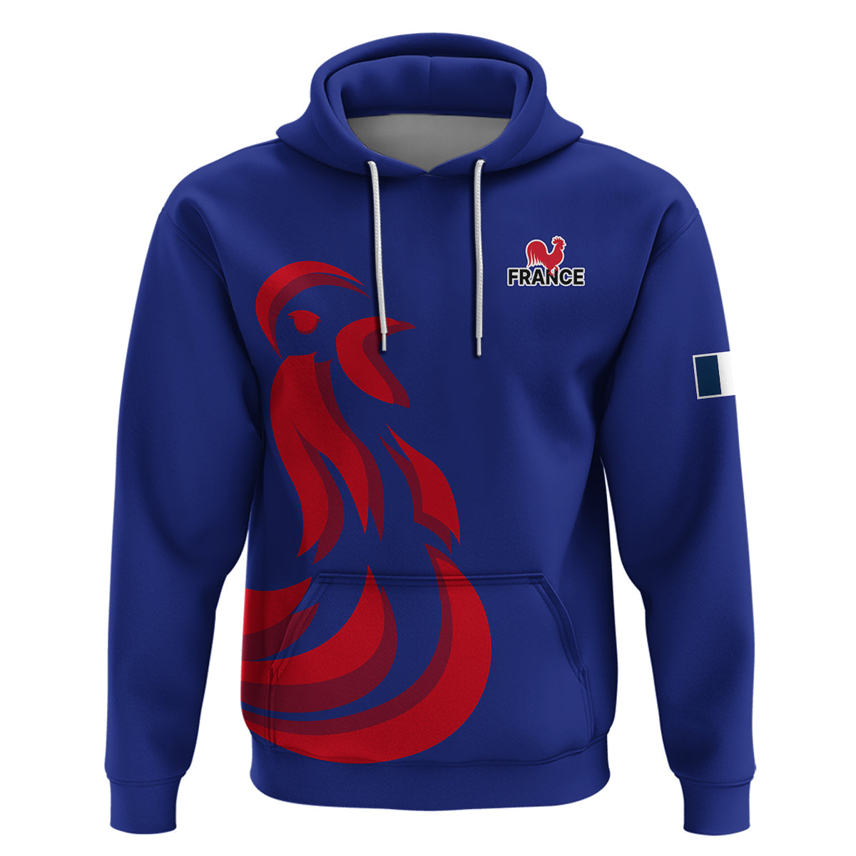 Custom France Rugby 7s Hoodie 2023 Les Bleus Roosters LT9