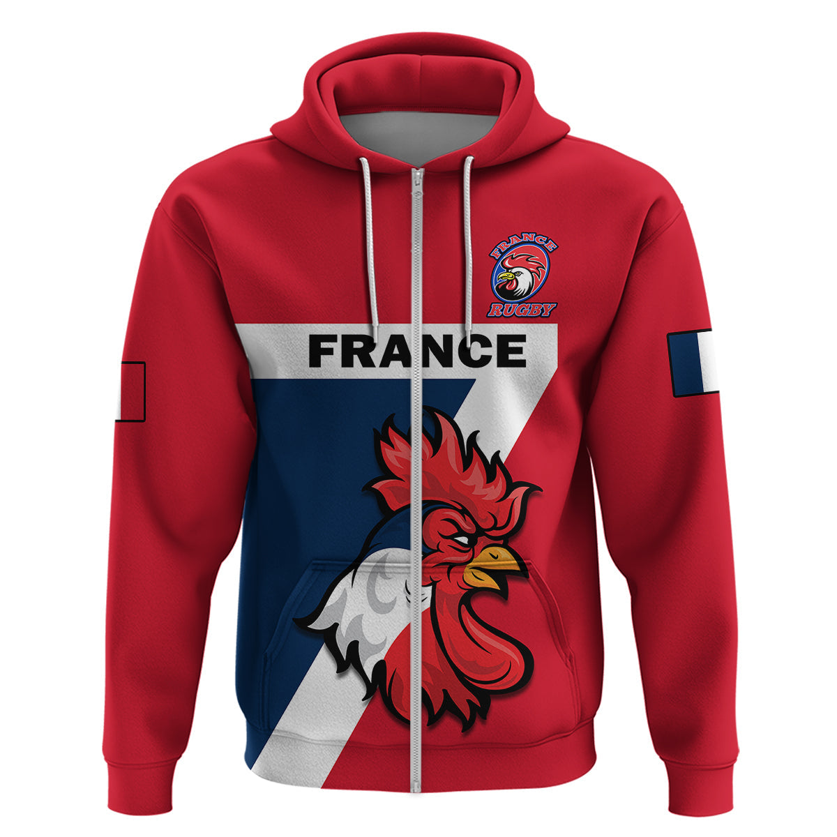 Custom France Rugby 7s Sporty Style Hoodie LT14