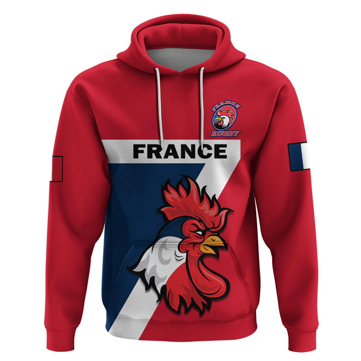 Custom France Rugby 7s Sporty Style Hoodie LT14