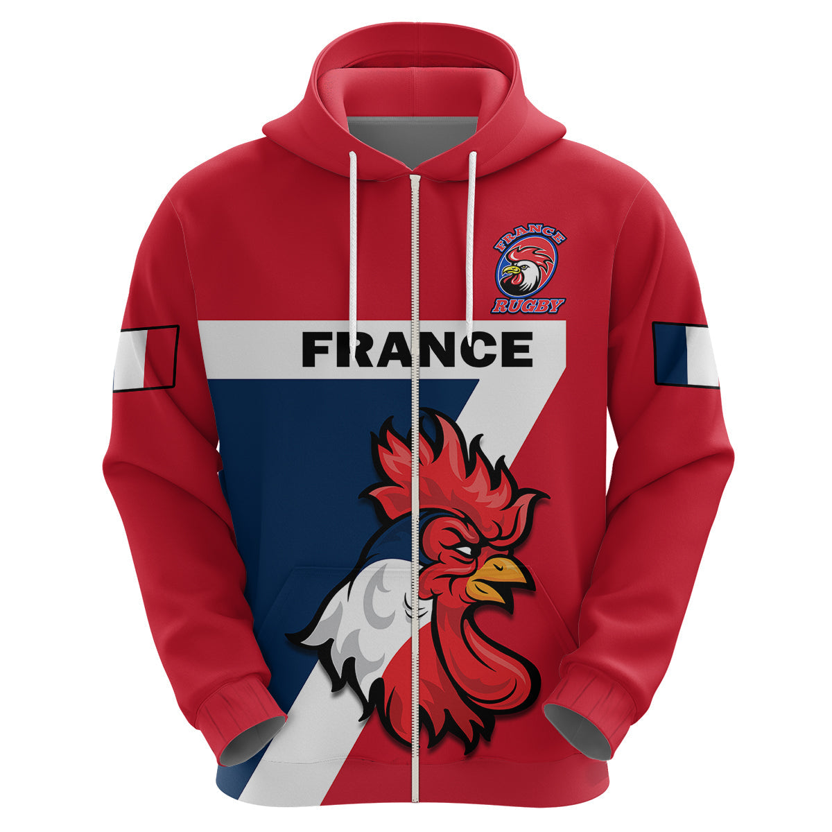 Custom France Rugby 7s Sporty Style Hoodie LT14