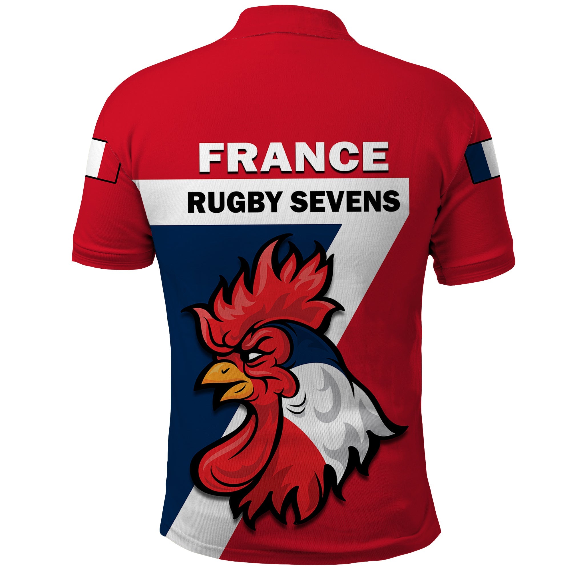 France Rugby 7s Polo Shirt Sporty Style LT14