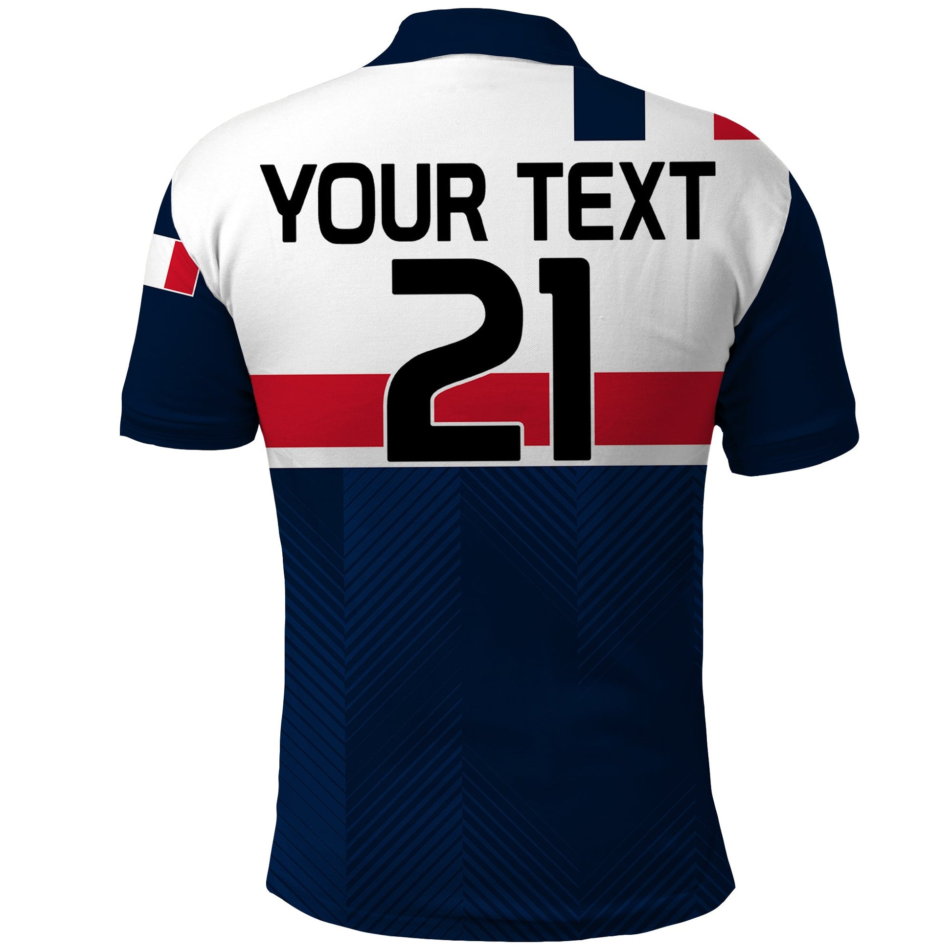 Custom France Rugby 7s Le XV de France Polo Shirt LT9