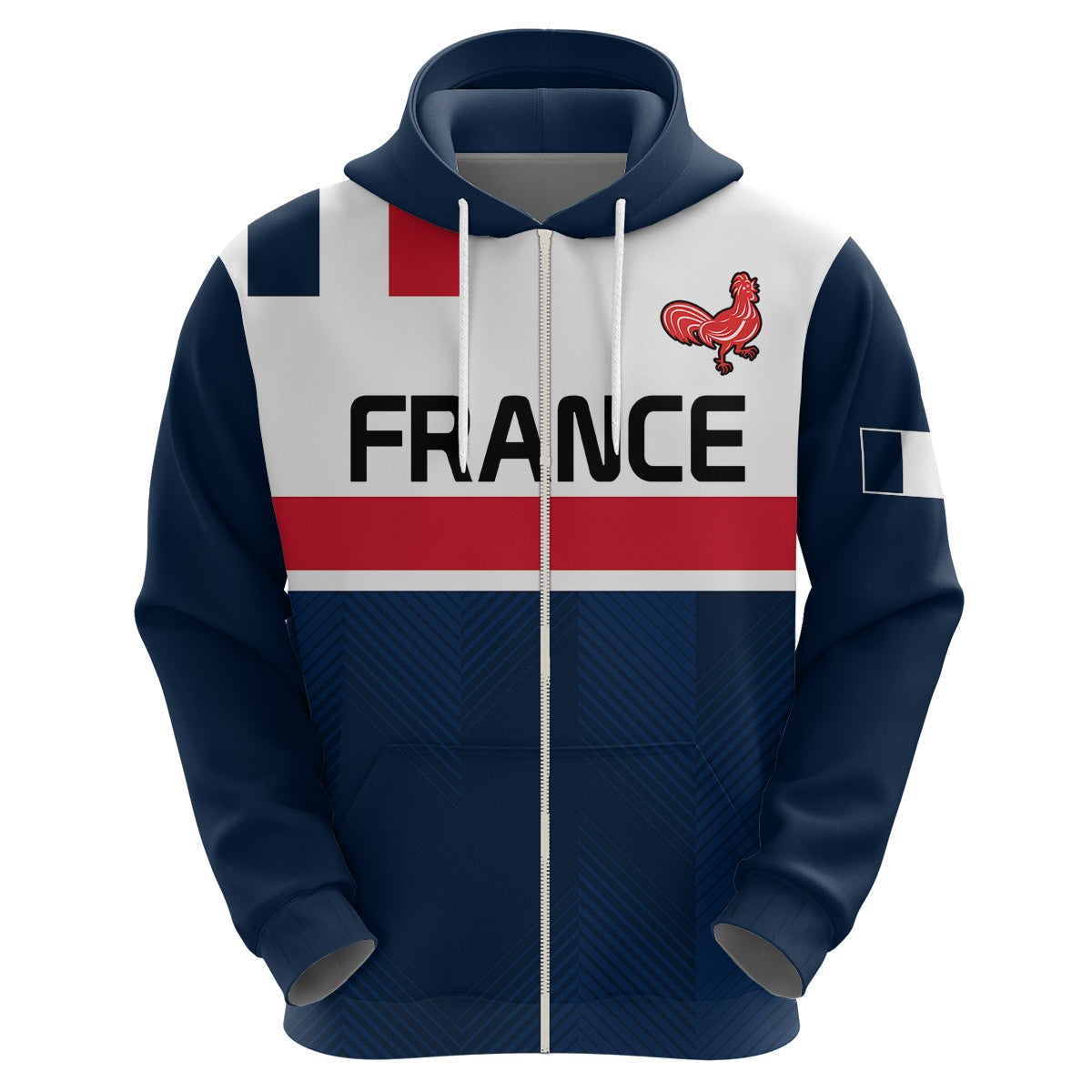 Custom France Rugby 7s Hoodie Le XV de France Hoodie LT9