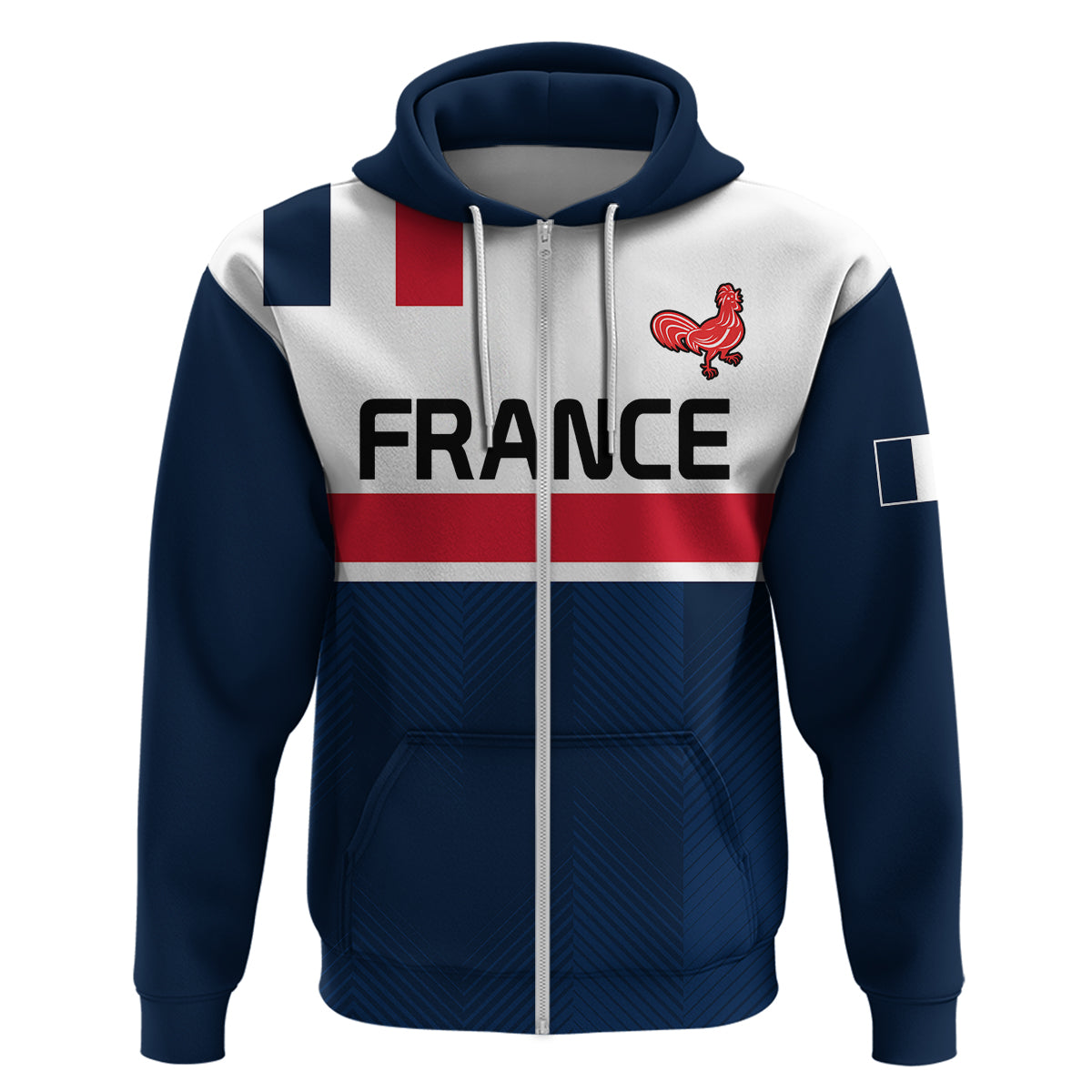 Custom France Rugby 7s Hoodie Le XV de France Hoodie LT9