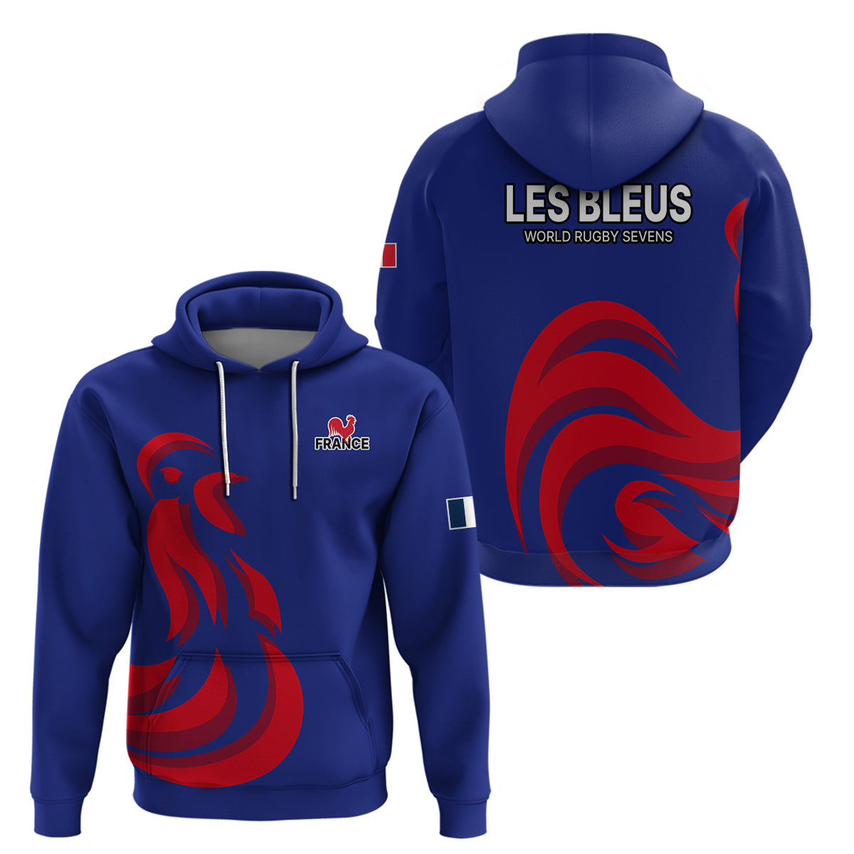 France Rugby 7s 2023 Les Bleus Roosters Hoodie LT9