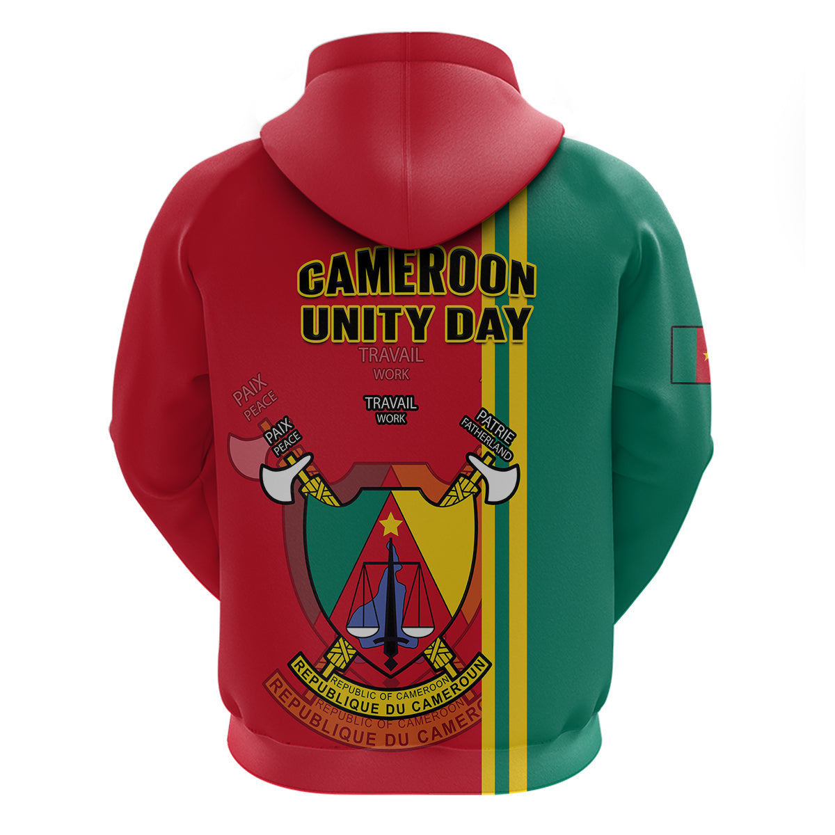 Cameroon Hoodie Happy Unity Day Cameroun Coat Of Arms LT14