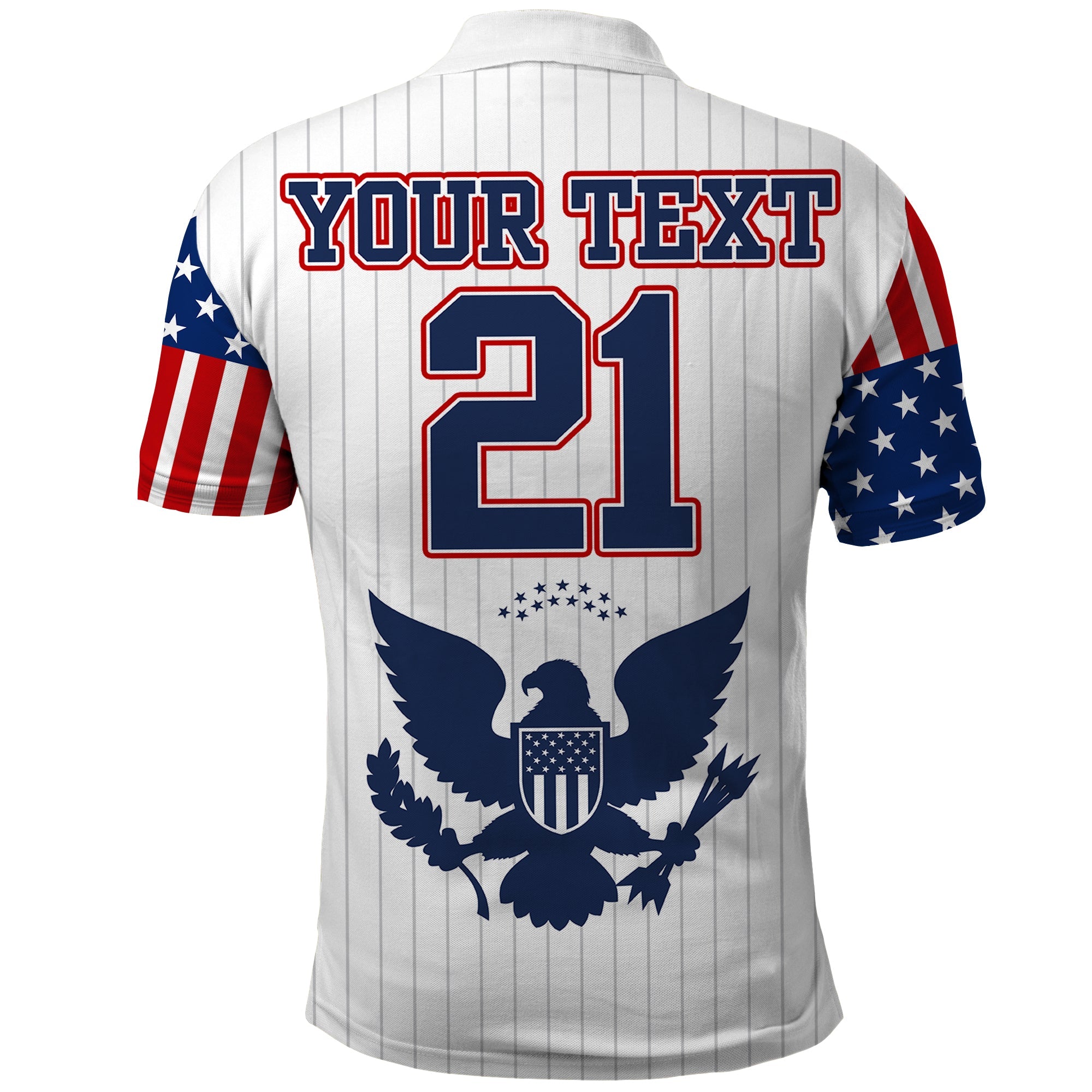 Custom United States 2023 Baseball Classic Uniform USA Flag Polo Shirt LT9