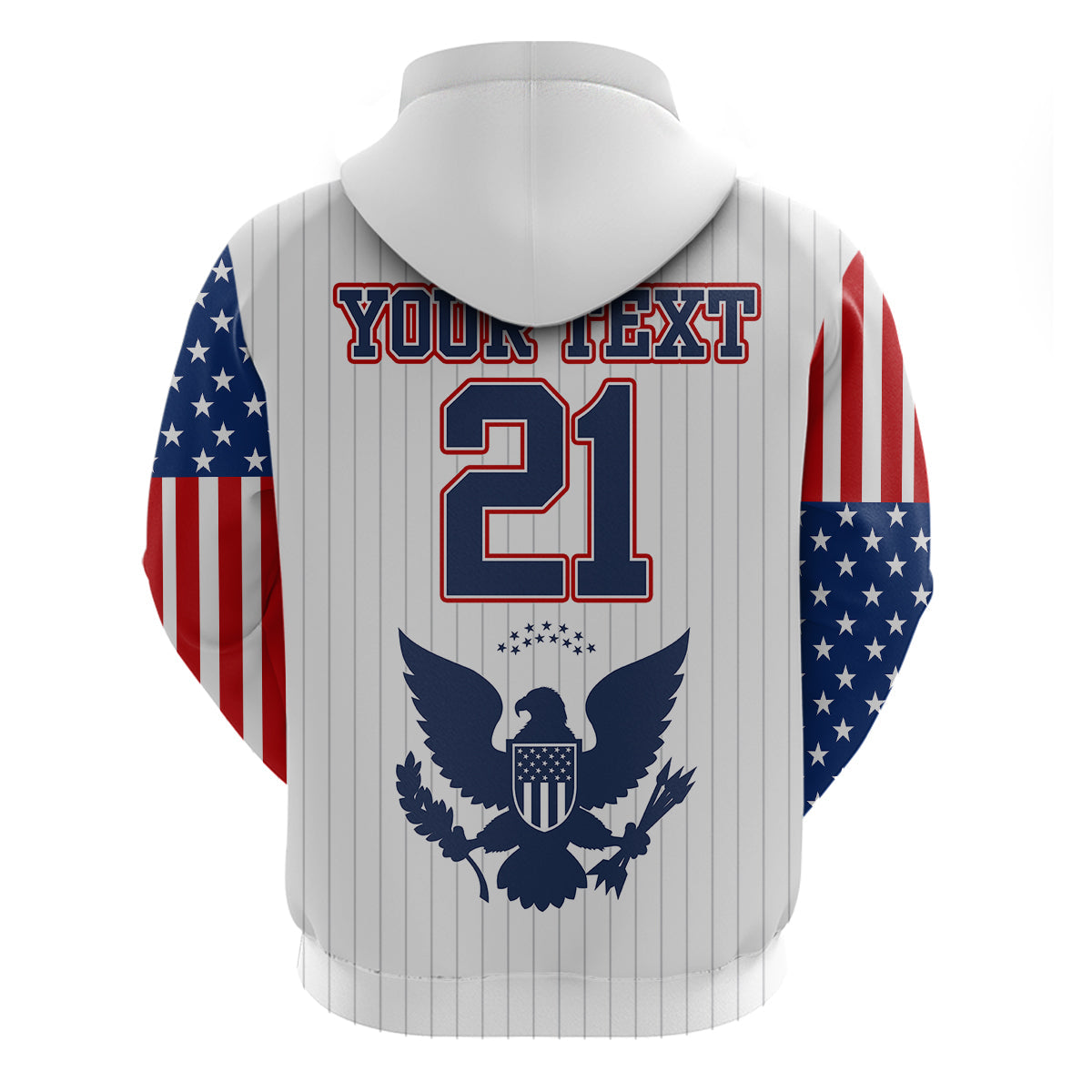 Custom United States 2023 Baseball Classic Uniform USA Flag Hoodie LT9