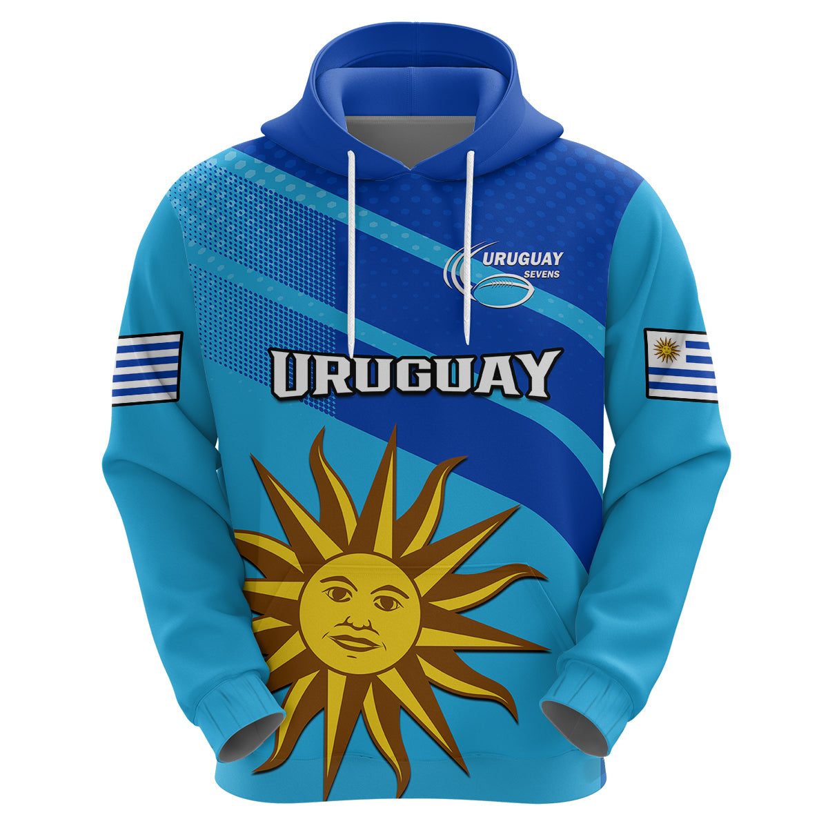 Custom Uruguay Rugby 7s Sporty Style Hoodie LT14