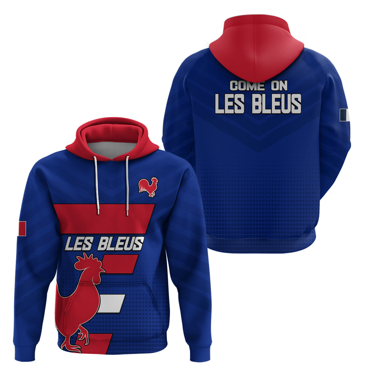 France Rugby 7s Come On Les Bleus Hoodie LT9