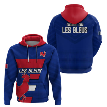 France Rugby 7s Come On Les Bleus Hoodie LT9
