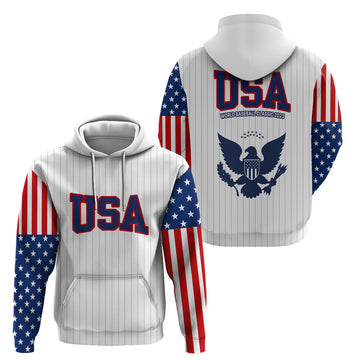 United States 2023 Baseball Classic Uniform USA Flag Hoodie LT9
