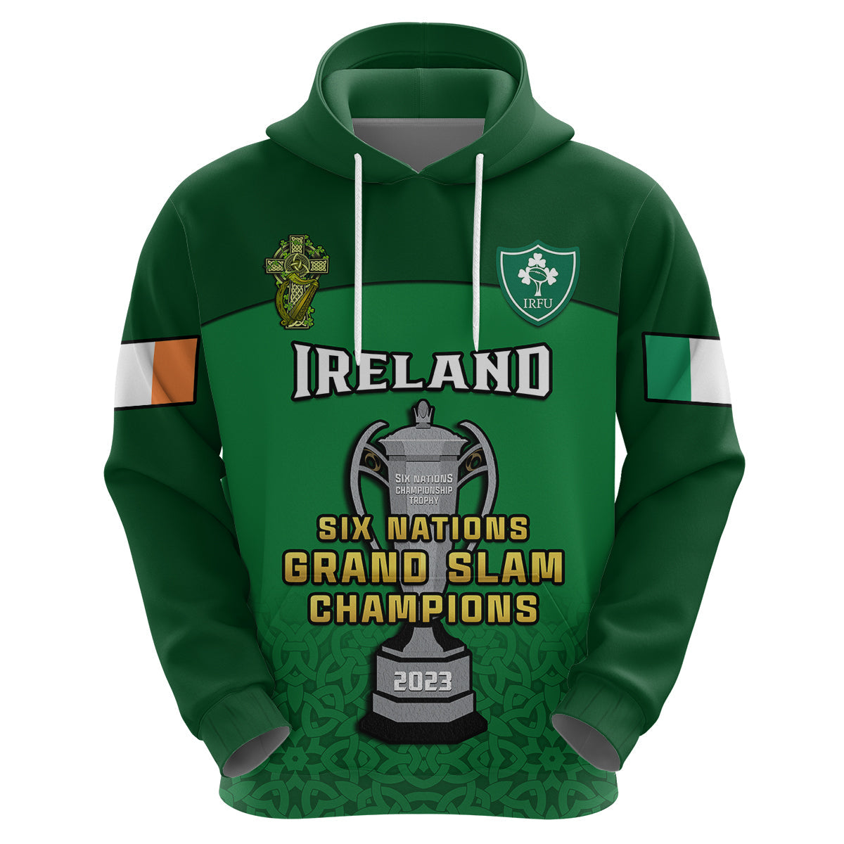 Custom Ireland Rugby 2023 Champions Six Nations Irish Proud Hoodie LT14