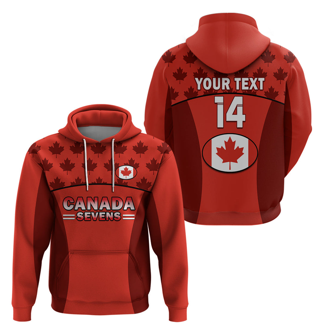 Custom Canada Rugby 7s Sporty Style Hoodie LT14