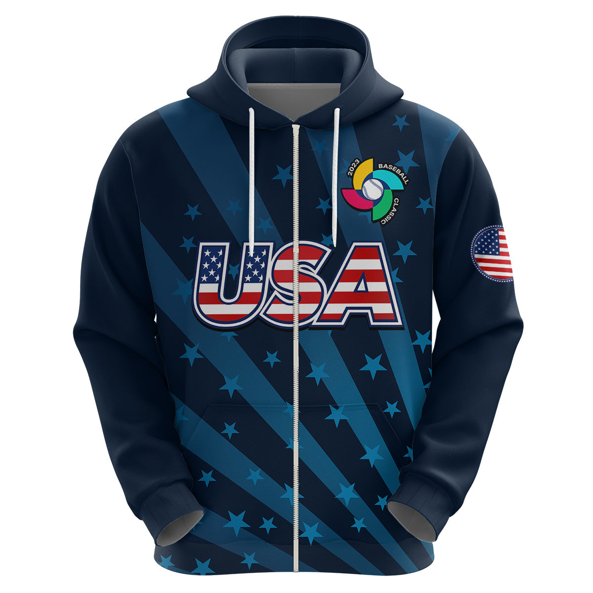 Custom United States 2023 Baseball Classic Hoodie LT9