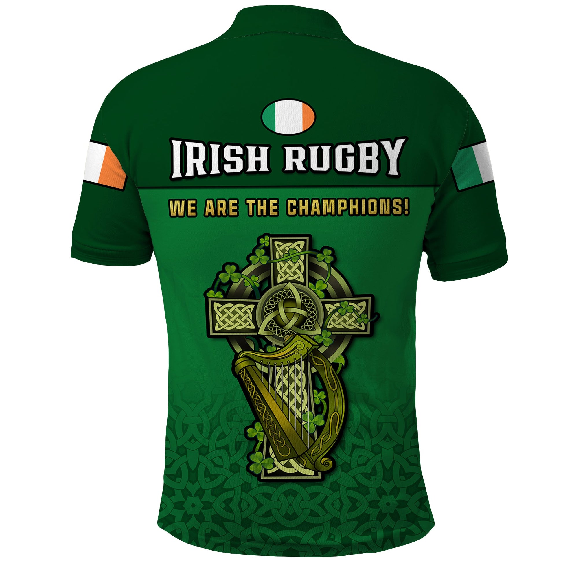 Ireland Rugby 2023 Champions Six Nations Irish Proud Polo Shirt LT14