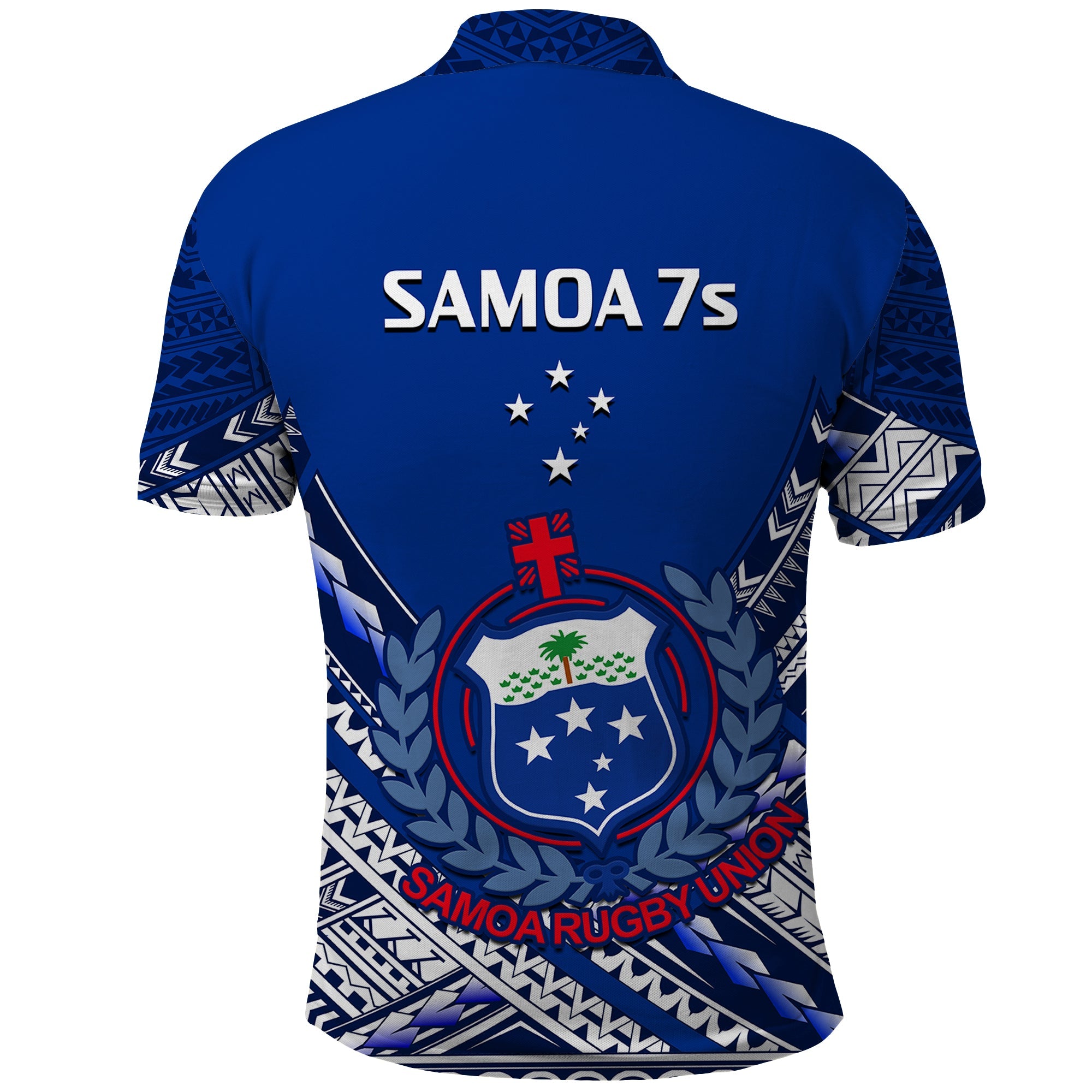 Samoan Rugby Manu Samoa 7s Polynesian Pattern Polo Shirt LT14