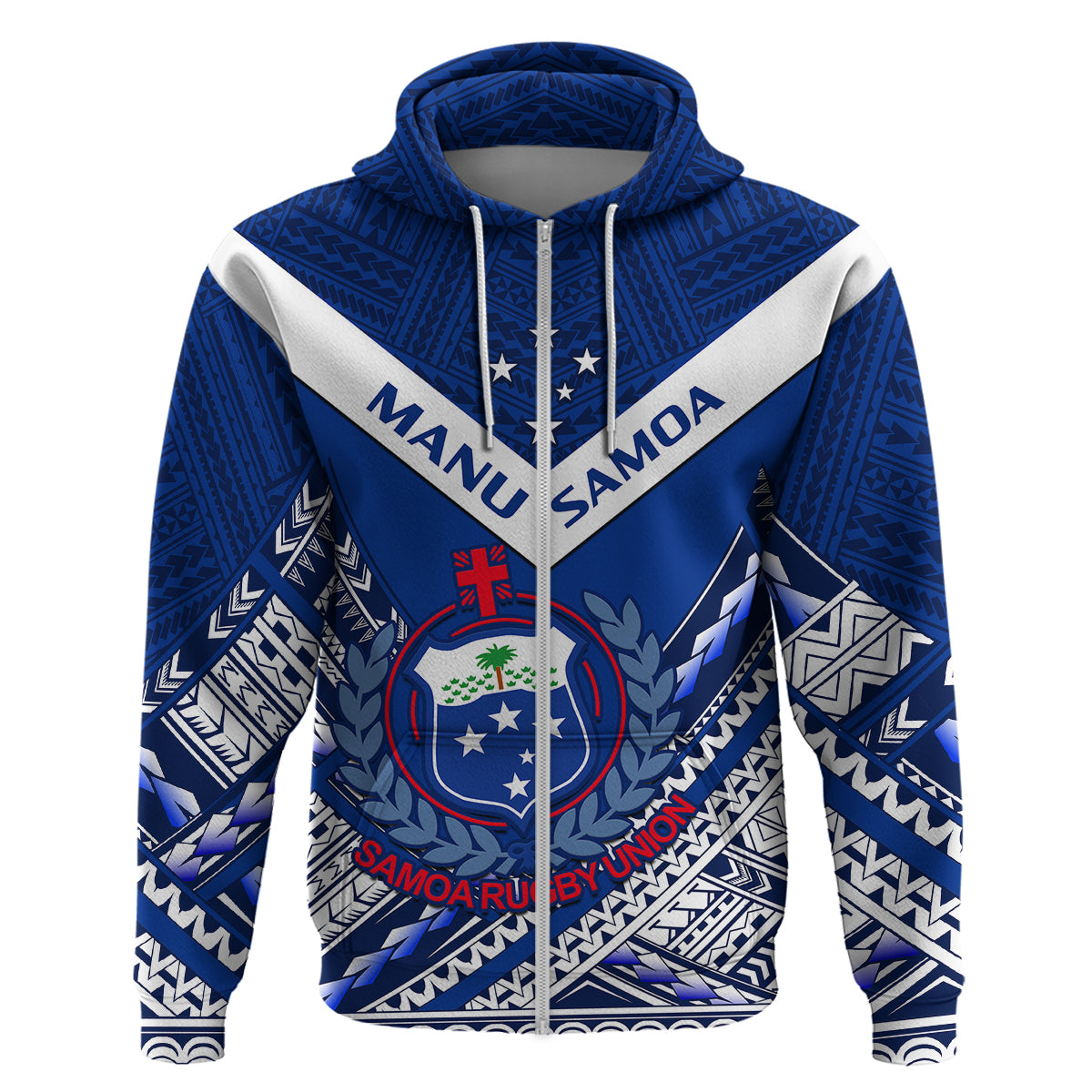 Samoan Rugby Manu Samoa 7s Polynesian Pattern Hoodie LT14