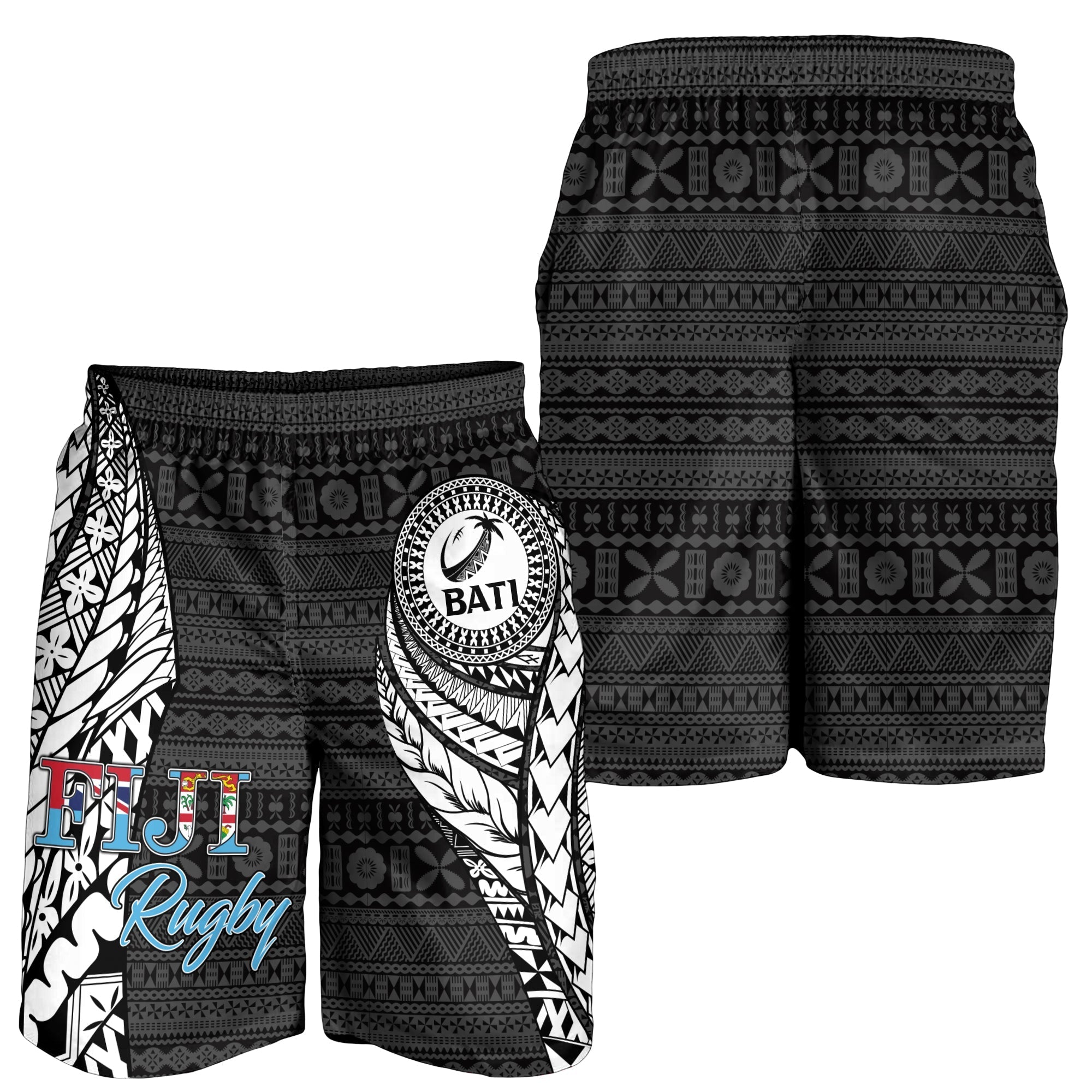 Fiji Rugby Bati Tapa Pattern Men Short LT2