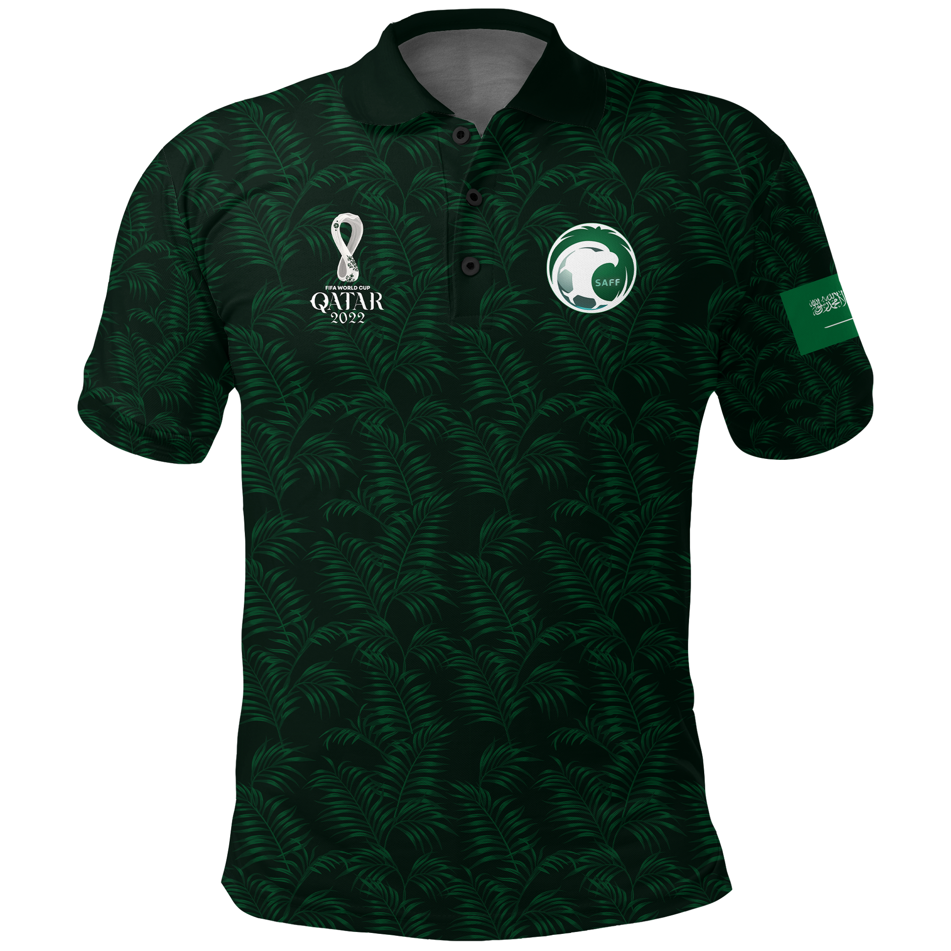 Custom Saudi Arabia Polo Shirt Football 2022 LT2