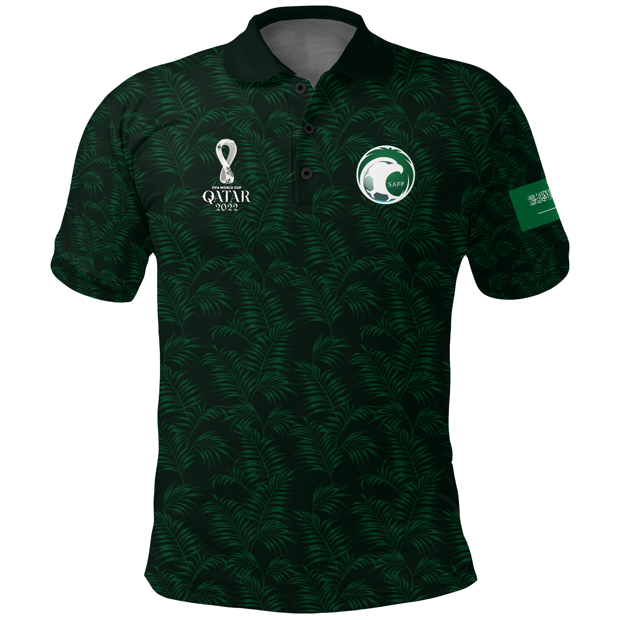 Custom Saudi Arabia Polo Shirt Football 2022 LT2